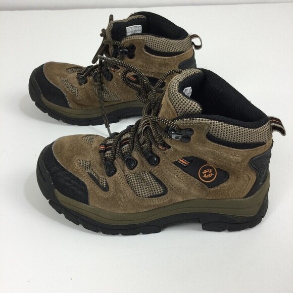 Nevados Youth Klondike Waterproof Hiking Taupe Lace Up Ankle Boots Brown Sz 1M - Picture 7 of 9